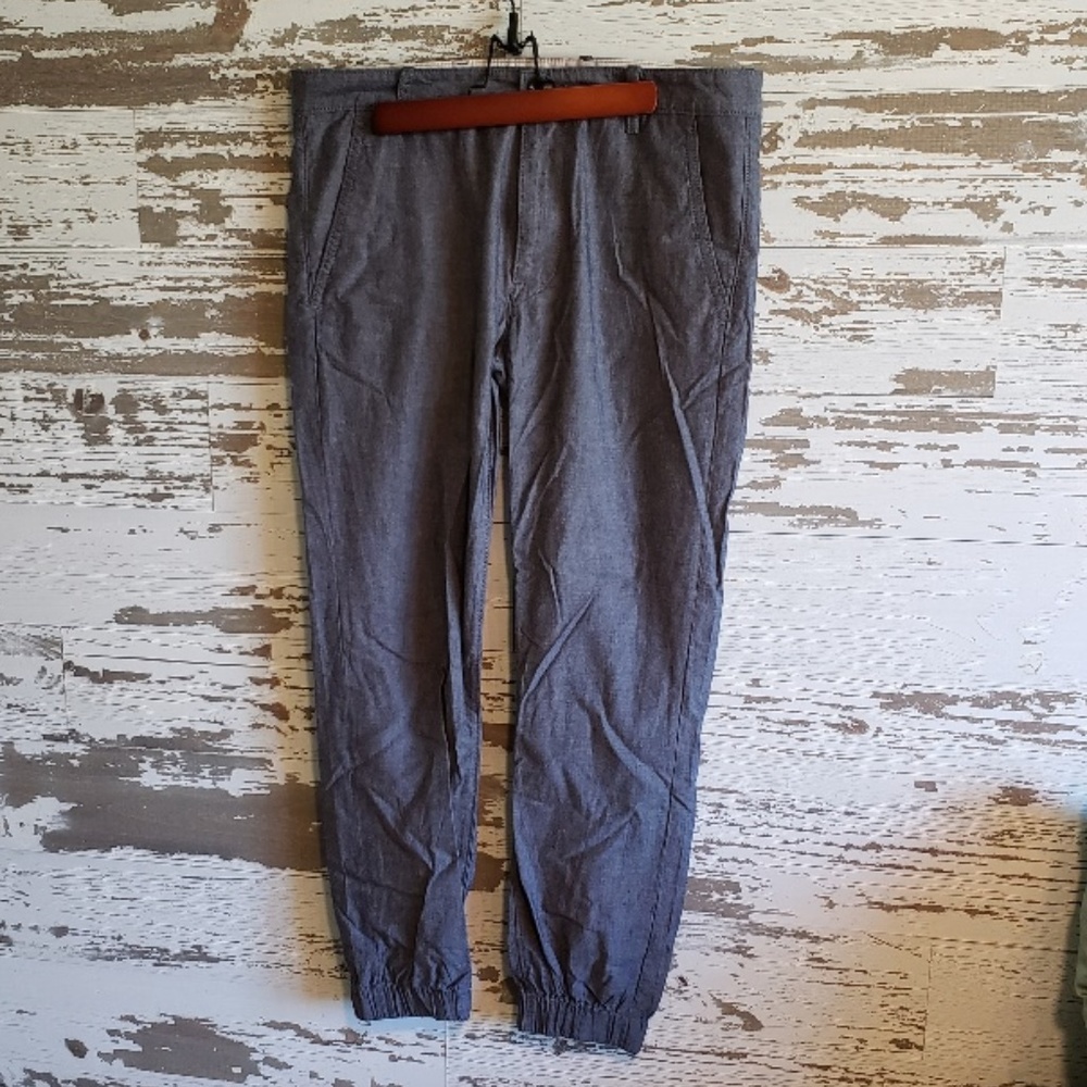 Mens Levi 100% Cotton Linen Like Joggers
